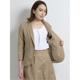 ボンフォルト BONNEFORTE セットアップ1釦8分袖テーラージャケット | TAKA-Q WOMEN | 詳細画像4