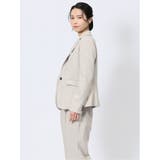 ストレッチウォッシャブル シャーク 1ボタンジャケット | TAKA-Q WOMEN | 詳細画像2