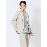 ストレッチウォッシャブル シャーク 1ボタンジャケット | TAKA-Q WOMEN | 詳細画像4