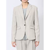 ストレッチウォッシャブル シャーク 1ボタンジャケット | TAKA-Q WOMEN | 詳細画像6