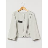 ストレッチウォッシャブル シャーク ノーカラージャケット | TAKA-Q WOMEN | 詳細画像12