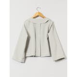 ストレッチウォッシャブル シャーク ノーカラージャケット | TAKA-Q WOMEN | 詳細画像13