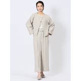 ストレッチウォッシャブル シャーク ノーカラージャケット | TAKA-Q WOMEN | 詳細画像5