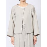 ストレッチウォッシャブル シャーク ノーカラージャケット | TAKA-Q WOMEN | 詳細画像6