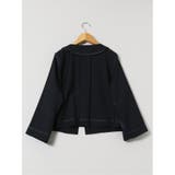 ストレッチウォッシャブル ドライツイル ノーカラージャケット | TAKA-Q WOMEN | 詳細画像13