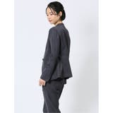 ストレッチウォッシャブル 1ボタン カラーレスジャケット | TAKA-Q WOMEN | 詳細画像2