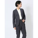 ストレッチウォッシャブル 1ボタン カラーレスジャケット | TAKA-Q WOMEN | 詳細画像4