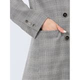 ストレッチウォッシャブル グレンチェック柄 ダブルジャケット | TAKA-Q WOMEN | 詳細画像12 