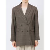ストレッチウォッシャブル グレンチェック柄 ダブルジャケット | TAKA-Q WOMEN | 詳細画像20 
