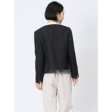 ツイード調 ノーカラージャケット | TAKA-Q WOMEN | 詳細画像15