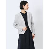 スラブシャーク カラーレスジャケット | TAKA-Q WOMEN | 詳細画像4