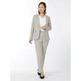 リネンライク セットアップ テーパードパンツ ベージュ | TAKA-Q WOMEN | 詳細画像13