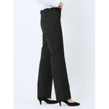 リクルート黒無地 ストレッチ ストレートパンツ(セットアップ可能) | TAKA-Q WOMEN | 詳細画像4