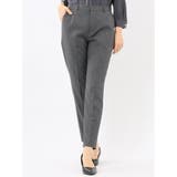 06グレー | ストレッチウォッシャブル ウール調 テーパードパンツ | TAKA-Q WOMEN