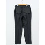 ストレッチウォッシャブル ウール調 テーパードパンツ 紺(セットアップ可能) | TAKA-Q WOMEN | 詳細画像12 