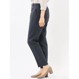 ストレッチウォッシャブル ウール調 テーパードパンツ 紺(セットアップ可能) | TAKA-Q WOMEN | 詳細画像2 