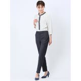ウール混インディゴ調 テーパードパンツ(セットアップ可能) | TAKA-Q WOMEN | 詳細画像12