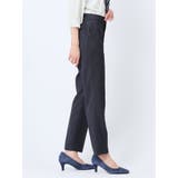 ウール混インディゴ調 テーパードパンツ(セットアップ可能) | TAKA-Q WOMEN | 詳細画像4