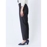 ウール混インディゴ調 テーパードパンツ(セットアップ可能) | TAKA-Q WOMEN | 詳細画像6