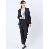 ウール混組織柄 テーパードパンツ(セットアップ可能) | TAKA-Q WOMEN | 詳細画像11 