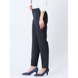 ウール混組織柄 テーパードパンツ(セットアップ可能) | TAKA-Q WOMEN | 詳細画像2 