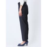 ウール混組織柄 テーパードパンツ(セットアップ可能) | TAKA-Q WOMEN | 詳細画像6 