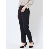 ストレッチウォッシャブル テーパードパンツ ダルブルー(セットアップ可能) | TAKA-Q WOMEN | 詳細画像2