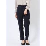 75紺 | ストレッチウォッシャブル テーパードパンツ ダルブルー(セットアップ可能) | TAKA-Q WOMEN
