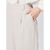 ストレッチウォッシャブル ワイドパンツ ライトグレー(セットアップ可能) | TAKA-Q WOMEN | 詳細画像9