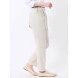麻調合繊 テーパードパンツ(セットアップ可能) | TAKA-Q WOMEN | 詳細画像4