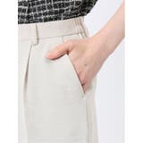 麻調合繊 テーパードパンツ(セットアップ可能) | TAKA-Q WOMEN | 詳細画像9