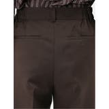 ウォッシャブル クリアツイル タックワイドパンツ こげ茶(セットアップ可能) | TAKA-Q WOMEN | 詳細画像9