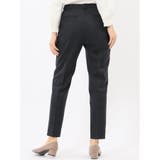 ストレッチウォッシャブル ウール混 タックテーパードパンツ | TAKA-Q WOMEN | 詳細画像3