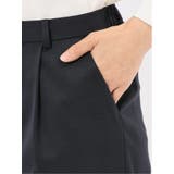 ストレッチウォッシャブル ウール混 タックテーパードパンツ | TAKA-Q WOMEN | 詳細画像9