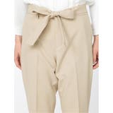 綿麻ライク セットアップ テーパードパンツ ベージュ | TAKA-Q WOMEN | 詳細画像9 