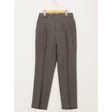 35こげ茶 | ストレッチウォッシャブル シャーク タックテーパードパンツ | TAKA-Q WOMEN