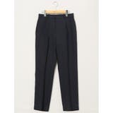 75紺 | ストレッチウォッシャブル シャーク タックテーパードパンツ | TAKA-Q WOMEN