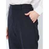 ダブルクロス テーパードパンツ 紺(セットアップ可能) | TAKA-Q WOMEN | 詳細画像10