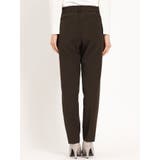 ダブルクロス テーパードパンツ 茶(セットアップ可能) | TAKA-Q WOMEN | 詳細画像7