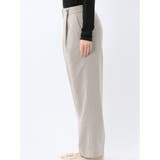 ビリーストライプ ワイドパンツ ベージュ(セットアップ可能) | TAKA-Q WOMEN | 詳細画像8 