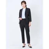 クールドッツ テーパードパンツ 紺(セットアップ可能) | TAKA-Q WOMEN | 詳細画像11