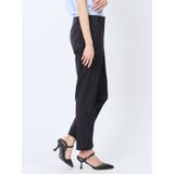 クールドッツ テーパードパンツ 紺(セットアップ可能) | TAKA-Q WOMEN | 詳細画像4