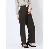 ウェザーストレッチウォッシャブル ワイドパンツ こげ茶(セットアップ可能) | TAKA-Q WOMEN | 詳細画像4