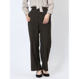 35こげ茶 | ウェザーストレッチウォッシャブル ワイドパンツ こげ茶(セットアップ可能) | TAKA-Q WOMEN