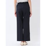 ウェザーストレッチウォッシャブル ワイドパンツ 紺(セットアップ可能) | TAKA-Q WOMEN | 詳細画像6