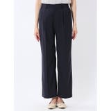 ウェザーストレッチウォッシャブル ワイドパンツ 紺(セットアップ可能) | TAKA-Q WOMEN | 詳細画像8