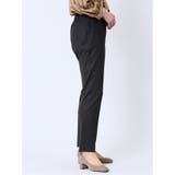 ストレッチポンチ テーパードパンツ 無地柄(セットアップ可能) | TAKA-Q WOMEN | 詳細画像4 