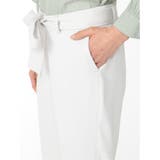 ダブルクロス セットアップ テーパードパンツ ライトグレー | TAKA-Q WOMEN | 詳細画像8