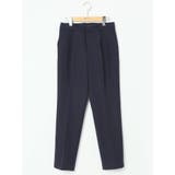 ダブルクロス テーパードパンツ 紺(セットアップ可能) | TAKA-Q WOMEN | 詳細画像11