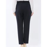 ダブルクロス テーパードパンツ 紺(セットアップ可能) | TAKA-Q WOMEN | 詳細画像9 